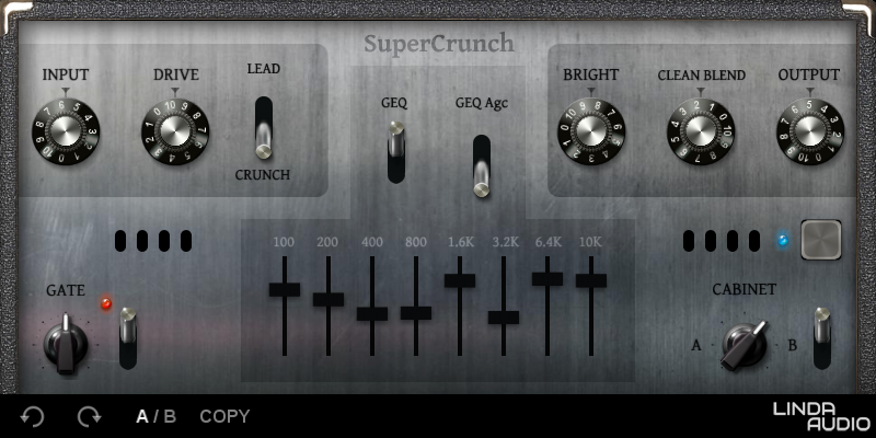 Free SuperCrunch Guitar Amp VST Plugin from Linda Audio