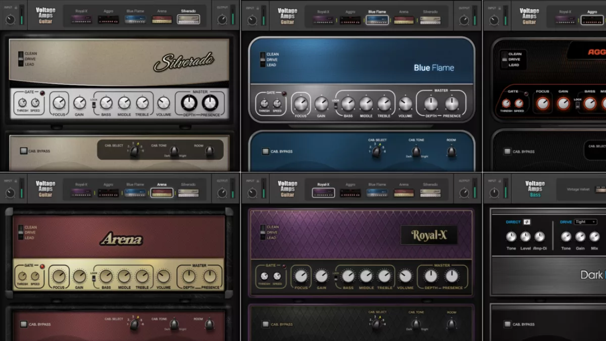 New Guitar & Bass VST Plugins from Waves:  Voltage Amps